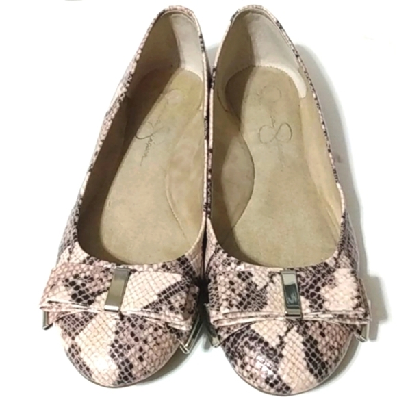 JESSICA SIMPSON ANIMAL PRINT BALLERINA FLATS SiZE 7 - Picture 10 of 10